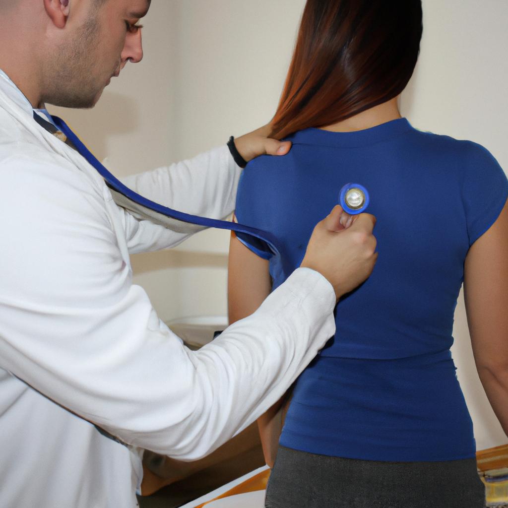 Person undergoing physical examination